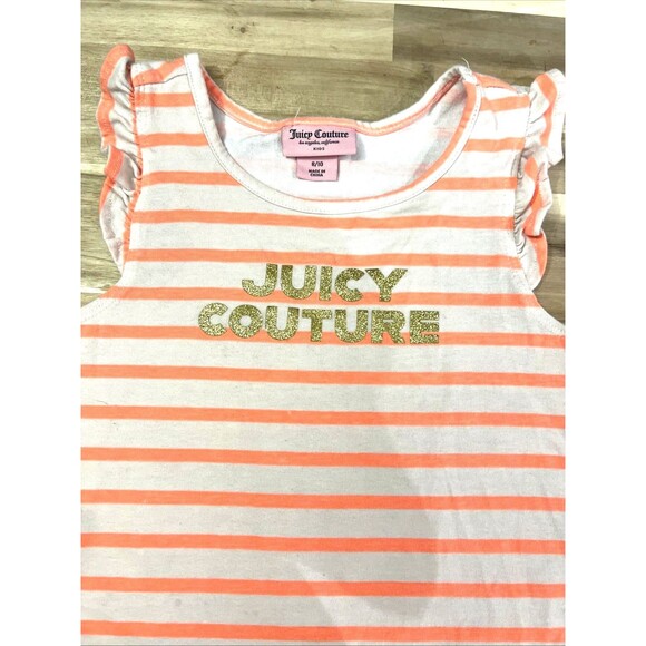 Juicy Couture Other - Kid's JUICY COUTURE 8/10 T Shirt Orange White Gold Logo